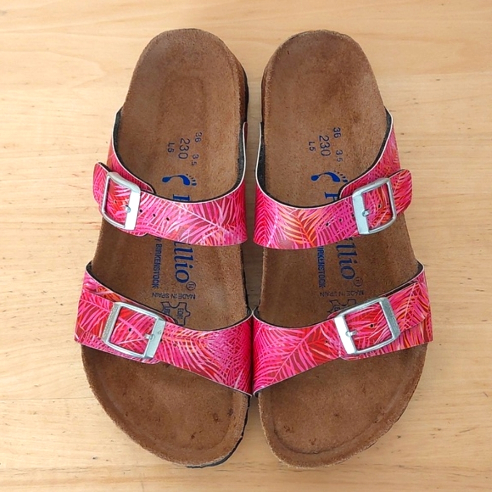 Papillio By Birkenstock Sydney Two Straps Tropical Pink Soft Footbed Sandals